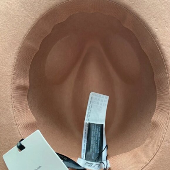 Chapeau en laine marron avec ruban noir - Brown Wool Hat with Black Ribbon - Picture 7 of 8